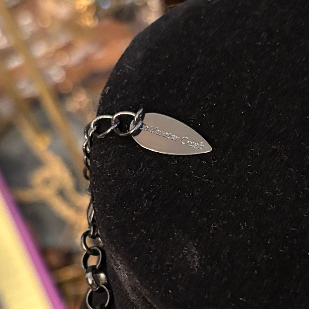 Coldwater Creek Statement Necklace Nature Inspired Branches & Berries Fall Color - Picture 2 of 5